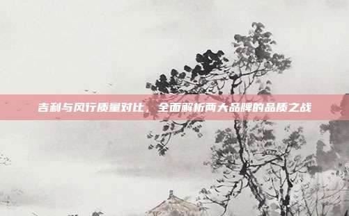 吉利与风行质量对比，全面解析两大品牌的品质之战