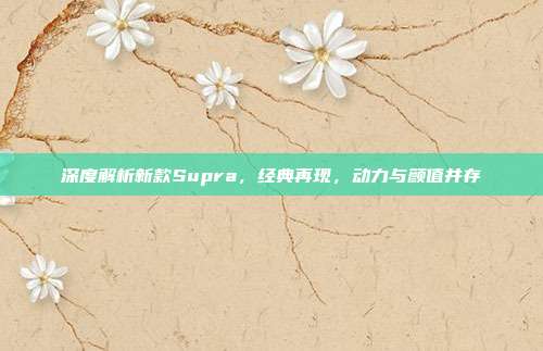 深度解析新款Supra，经典再现，动力与颜值并存