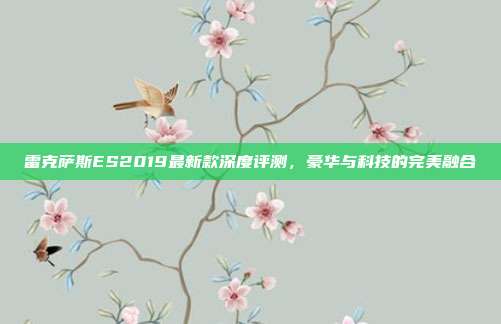 雷克萨斯ES2019最新款深度评测，豪华与科技的完美融合