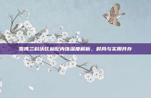 雪佛兰科沃兹标配内饰深度解析，时尚与实用并存
