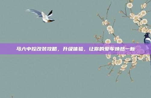 马六中控改装攻略，升级体验，让你的爱车焕然一新