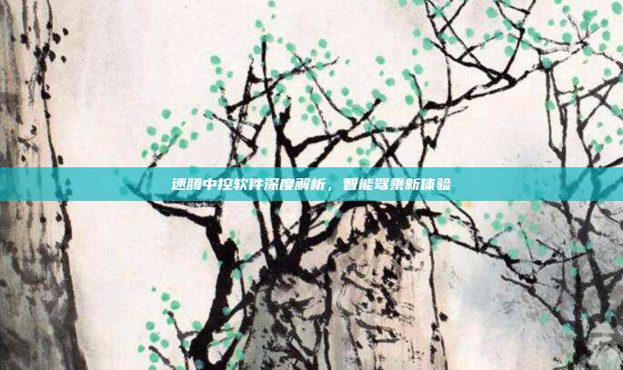 速腾中控软件深度解析，智能驾乘新体验