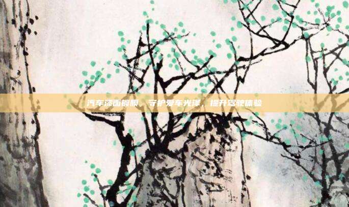汽车漆面镀膜，守护爱车光泽，提升驾驶体验