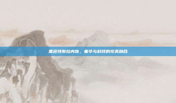 黑色特斯拉内饰，奢华与科技的完美融合