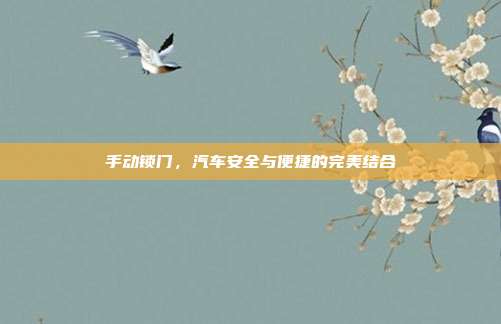 手动锁门，汽车安全与便捷的完美结合