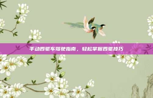 手动四驱车驾驶指南，轻松掌握四驱技巧