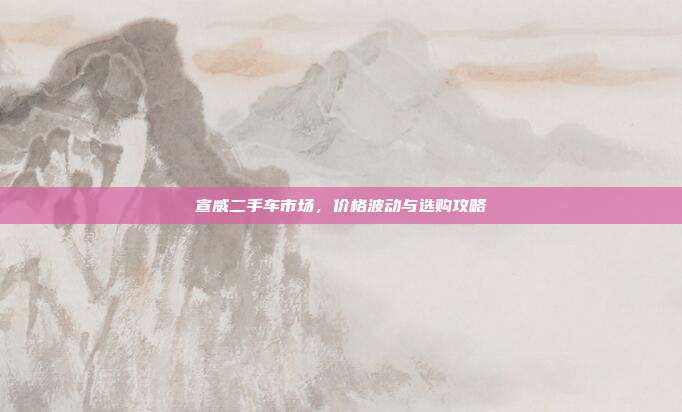 宣威二手车市场，价格波动与选购攻略