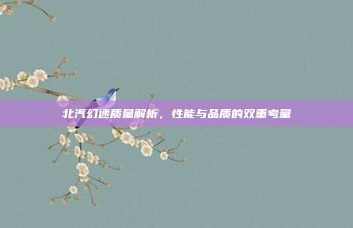北汽幻速质量解析，性能与品质的双重考量