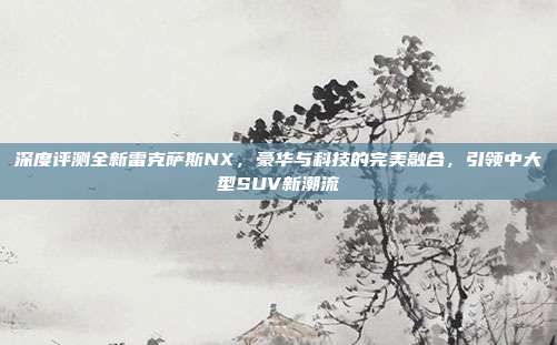 深度评测全新雷克萨斯NX，豪华与科技的完美融合，引领中大型SUV新潮流