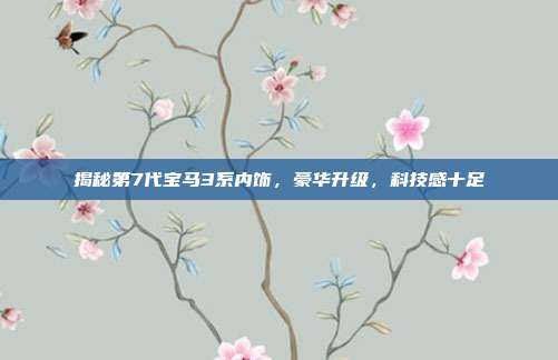 揭秘第7代宝马3系内饰，豪华升级，科技感十足