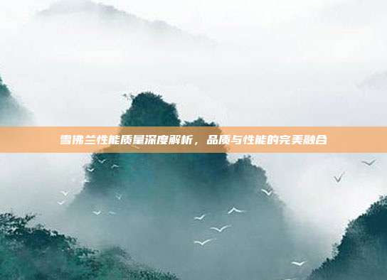 雪佛兰性能质量深度解析，品质与性能的完美融合