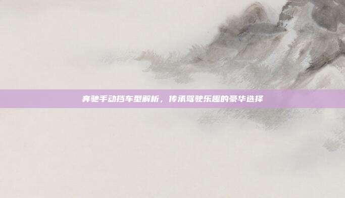 奔驰手动挡车型解析，传承驾驶乐趣的豪华选择