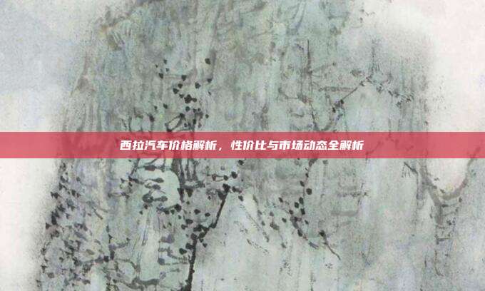 西拉汽车价格解析，性价比与市场动态全解析
