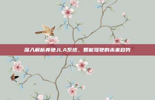 深入解析奔驰JLA系统，智能驾驶的未来趋势