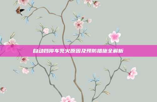 自动挡停车死火原因及预防措施全解析