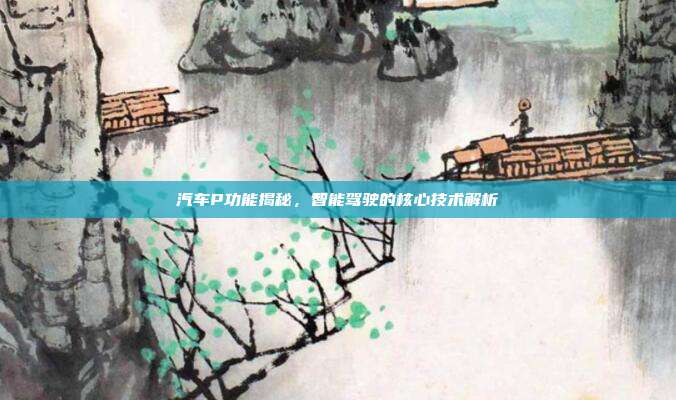 汽车P功能揭秘，智能驾驶的核心技术解析