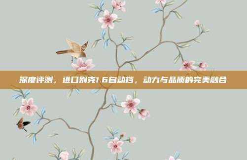深度评测，进口别克1.6自动挡，动力与品质的完美融合