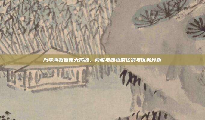 汽车两驱四驱大揭秘，两驱与四驱的区别与优劣分析