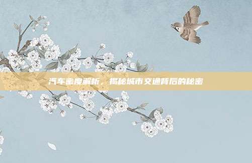 汽车密度解析，揭秘城市交通背后的秘密