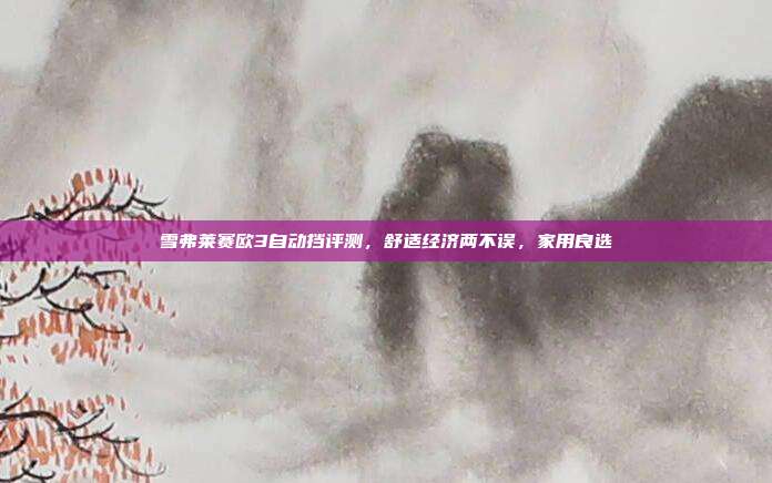 雪弗莱赛欧3自动挡评测，舒适经济两不误，家用良选