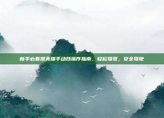 新手必看凯美瑞手动挡操作指南，轻松驾驭，安全驾驶