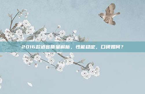 2016款逍客质量解析，性能稳定，口碑如何？