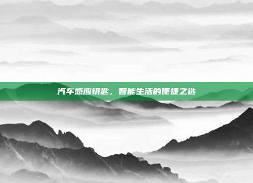 汽车感应钥匙，智能生活的便捷之选