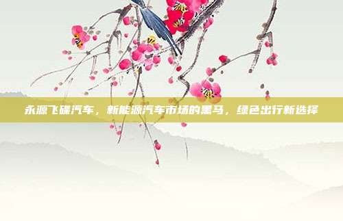 永源飞碟汽车，新能源汽车市场的黑马，绿色出行新选择