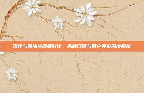 现代与雪佛兰质量对比，品牌口碑与用户评价深度解析