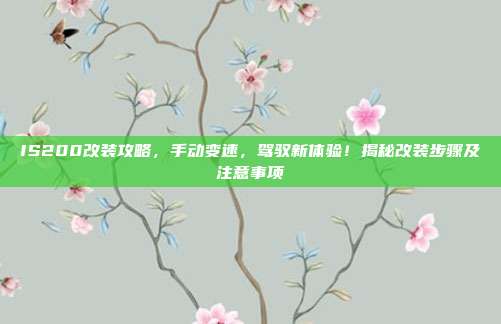 IS200改装攻略，手动变速，驾驭新体验！揭秘改装步骤及注意事项