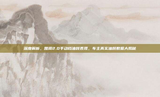 深度解析，雅阁2.0手动档油耗表现，车主真实油耗数据大揭秘