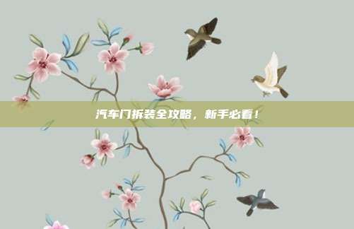 汽车门拆装全攻略，新手必看！