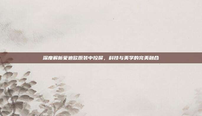 深度解析蒙迪欧原装中控屏，科技与美学的完美融合