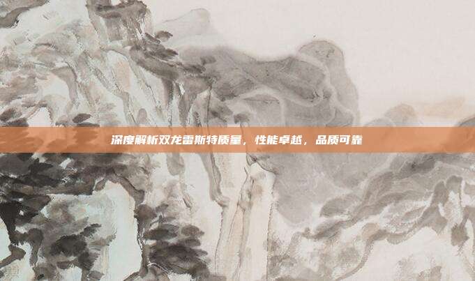 深度解析双龙雷斯特质量，性能卓越，品质可靠