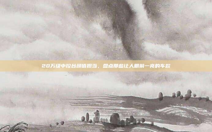20万级中控台颜值担当，盘点那些让人眼前一亮的车款
