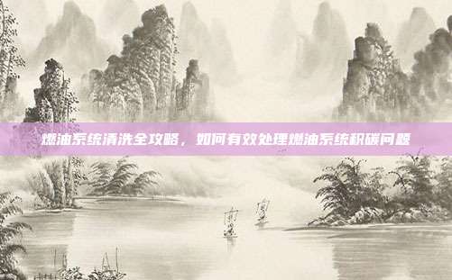 燃油系统清洗全攻略，如何有效处理燃油系统积碳问题