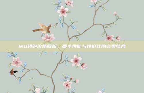 MG超跑价格解析，豪华性能与性价比的完美结合