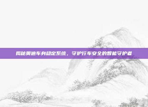 揭秘奥迪车身稳定系统，守护行车安全的智能守护者
