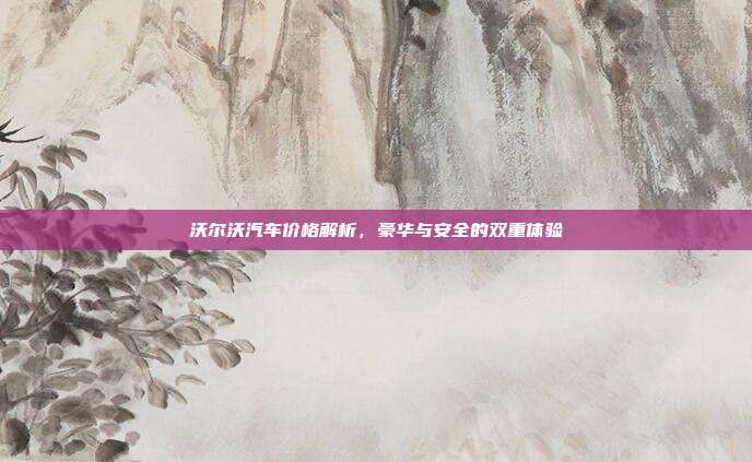 沃尔沃汽车价格解析，豪华与安全的双重体验