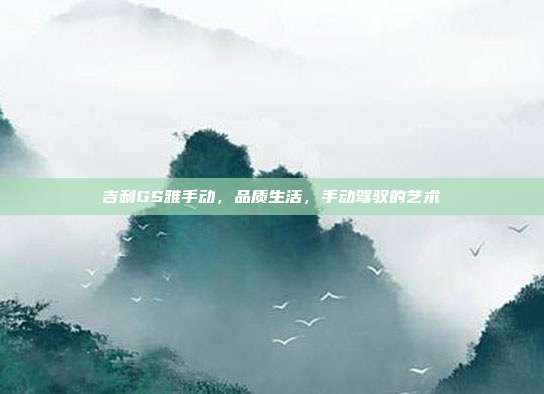 吉利GS雅手动，品质生活，手动驾驭的艺术