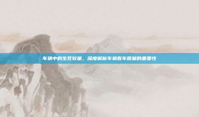 车祸中的生死较量，深度解析车祸看车质量的重要性