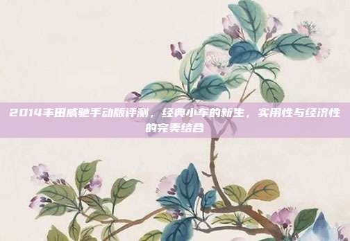 2014丰田威驰手动版评测，经典小车的新生，实用性与经济性的完美结合