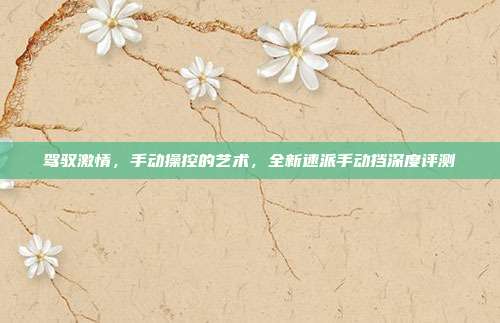 驾驭激情，手动操控的艺术，全新速派手动挡深度评测
