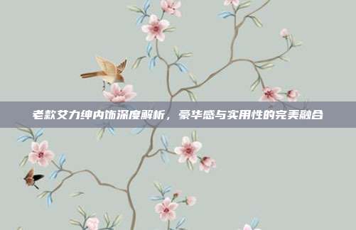 老款艾力绅内饰深度解析，豪华感与实用性的完美融合