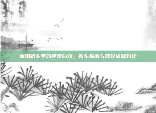 家用轿车手动还是自动，购车指南与驾驶体验对比