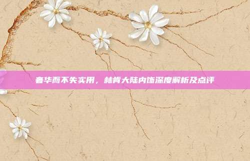 奢华而不失实用，林肯大陆内饰深度解析及点评