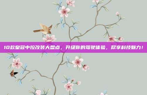 10款皇冠中控改装大盘点，升级你的驾驶体验，尽享科技魅力！