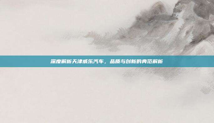 深度解析天津威乐汽车，品质与创新的典范解析