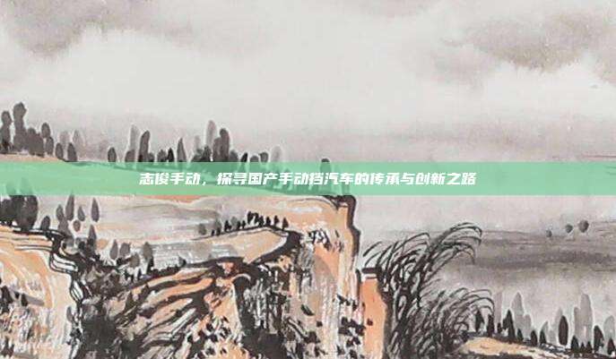 志俊手动，探寻国产手动挡汽车的传承与创新之路