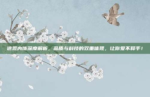 途观内饰深度解析，品质与科技的双重体现，让你爱不释手！